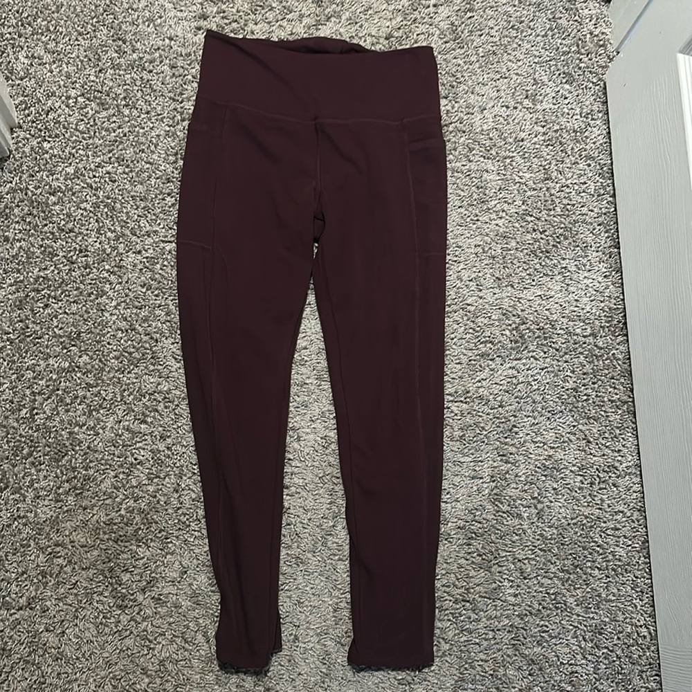 DANSKIN Maroon Ankle length leggings Size M